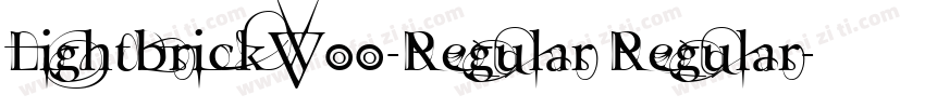 LightbrickW00-Regular Regular字体转换
